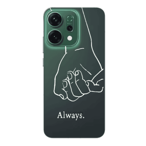 Oppo RENO 14 Always Transparent Silicone TPU Θήκη
